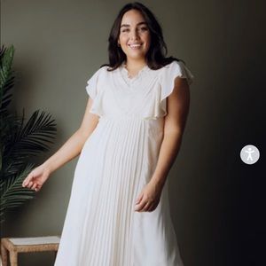 Baltic Born Charlotte Buttercream Pleated Maxi